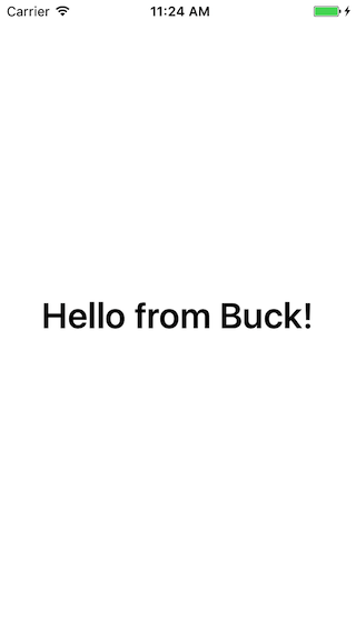 iOS Hello Buck